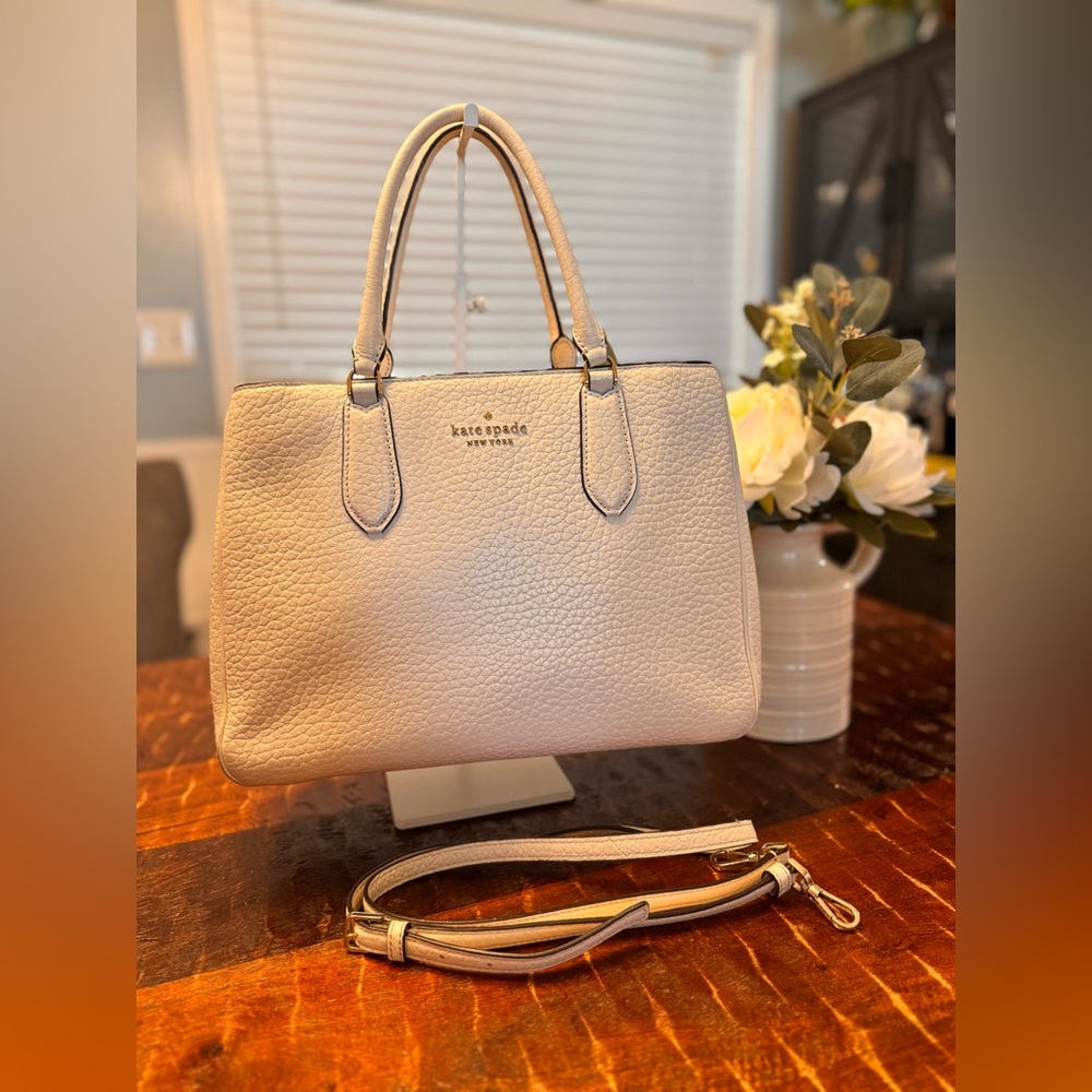 Kate Spade Leighton Satchel, Ivory White